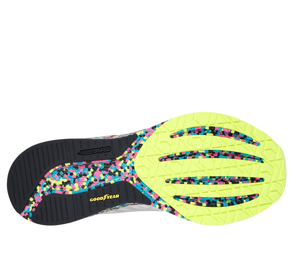 GO RUN RAZOR 5, WHITE/MULTI Footwear Bottom View