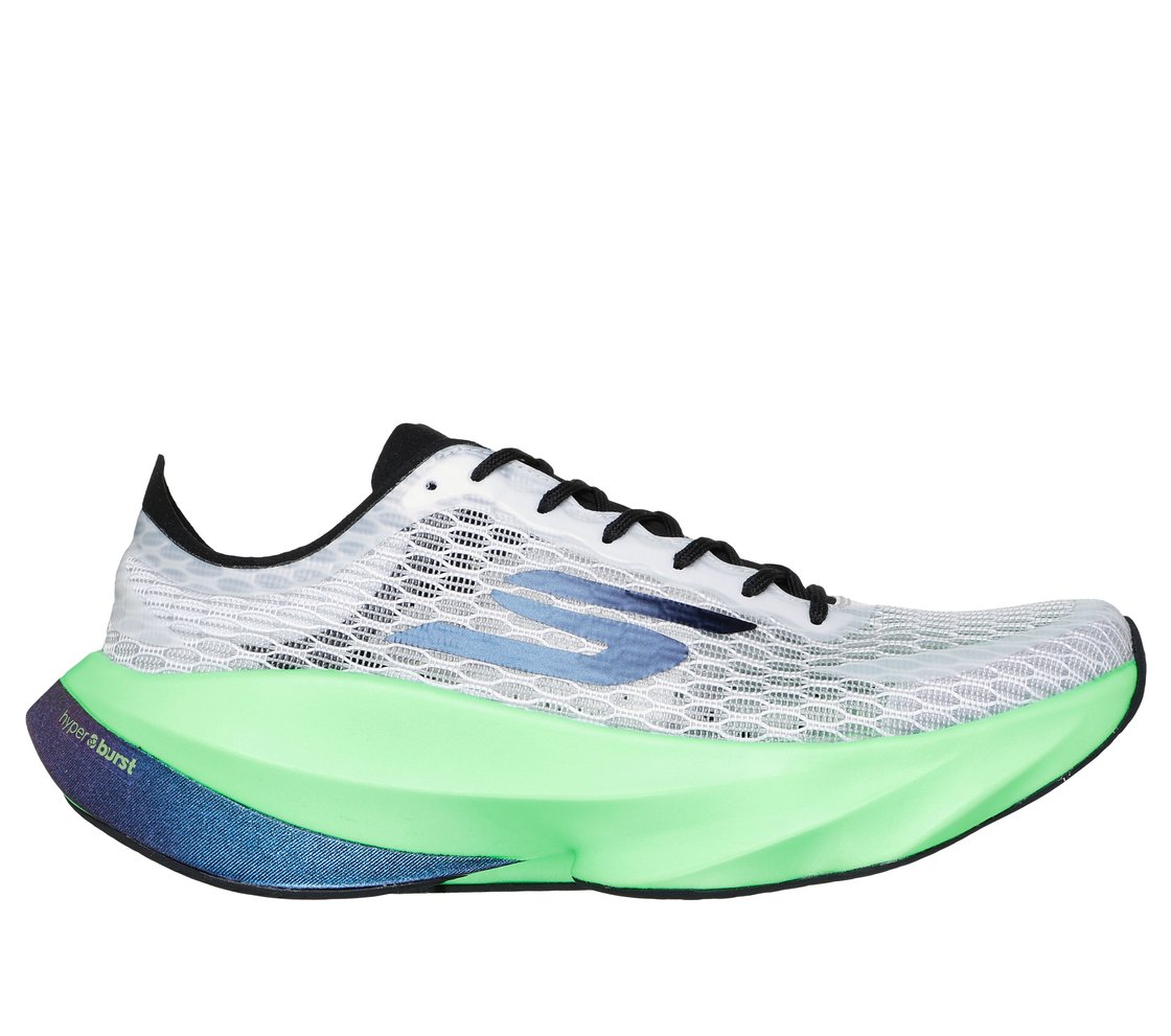 SKX AERO TEMPO, WHITE/BLACK/LIME Footwear Lateral View