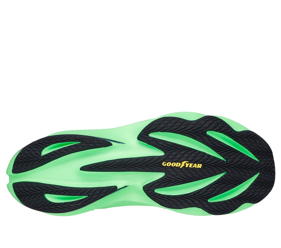 SKX AERO TEMPO, WHITE/BLACK/LIME Footwear Bottom View