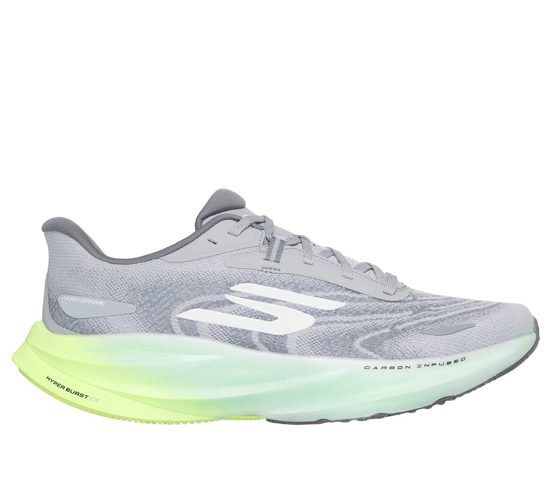 SKECHERS AERO SPARK, GRAY/LIME