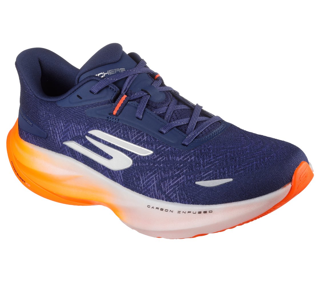 SKECHERS AERO SPARK, NVY/ORNG Footwear Right View