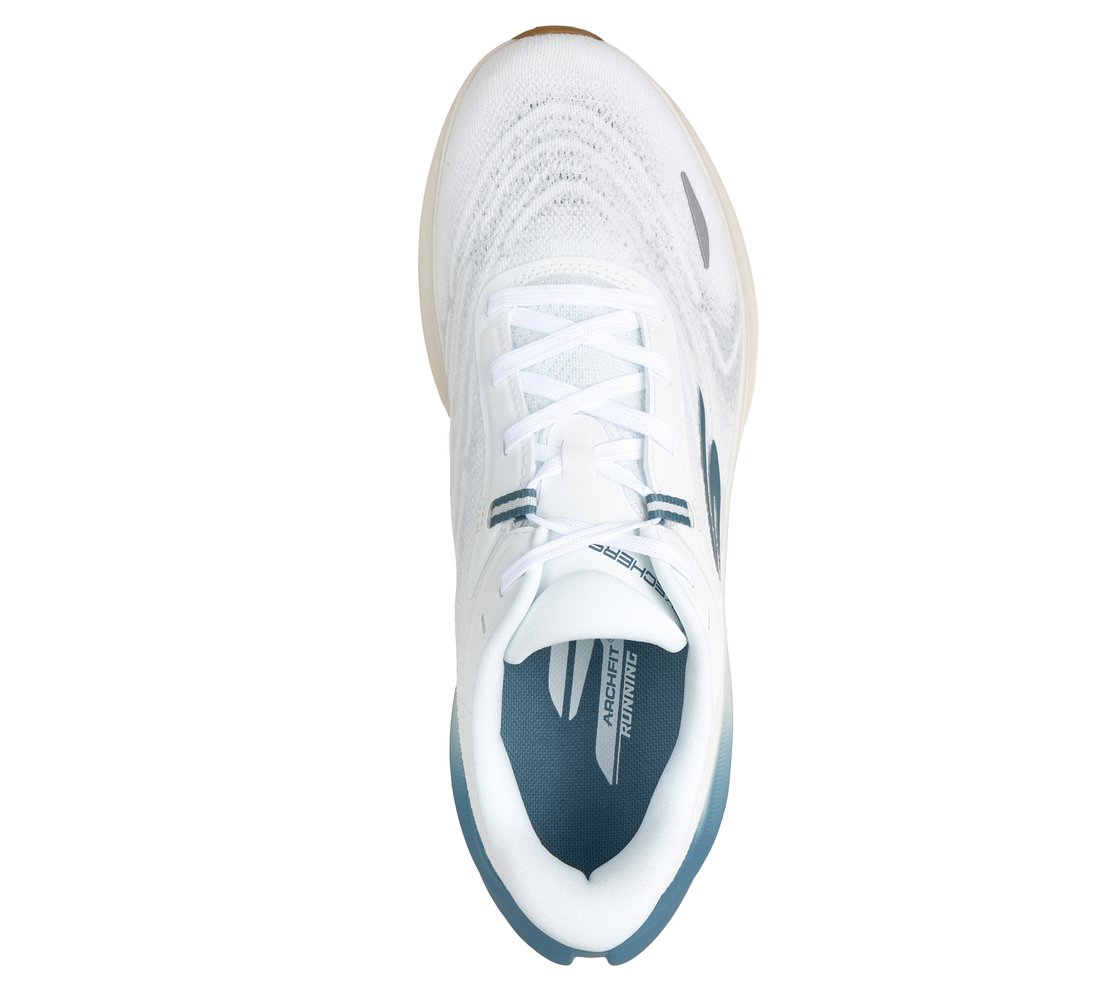 SKECHERS AERO SPARK, WHITE/BLUE Footwear Top View