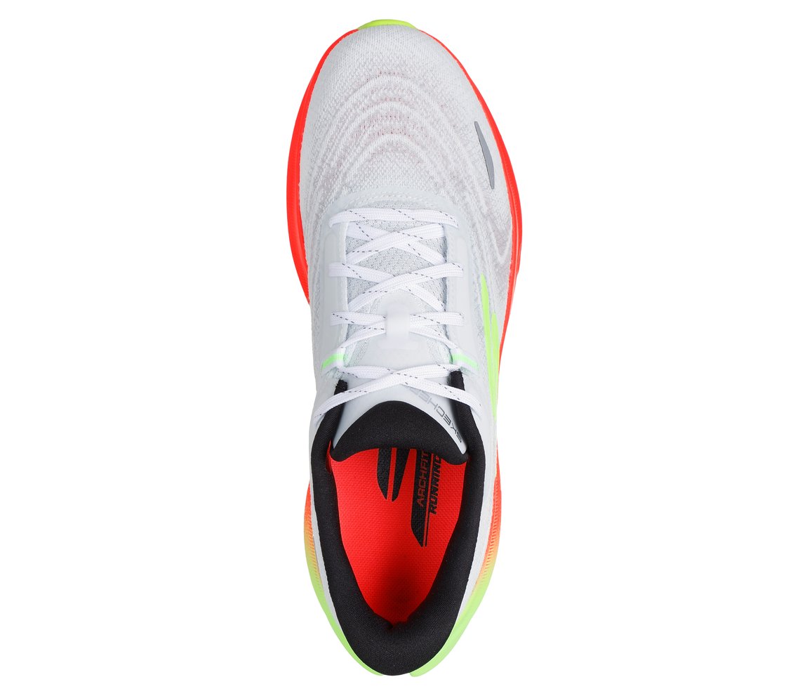 SKECHERS AERO SPARK, WHITE/MULTI Footwear Top View