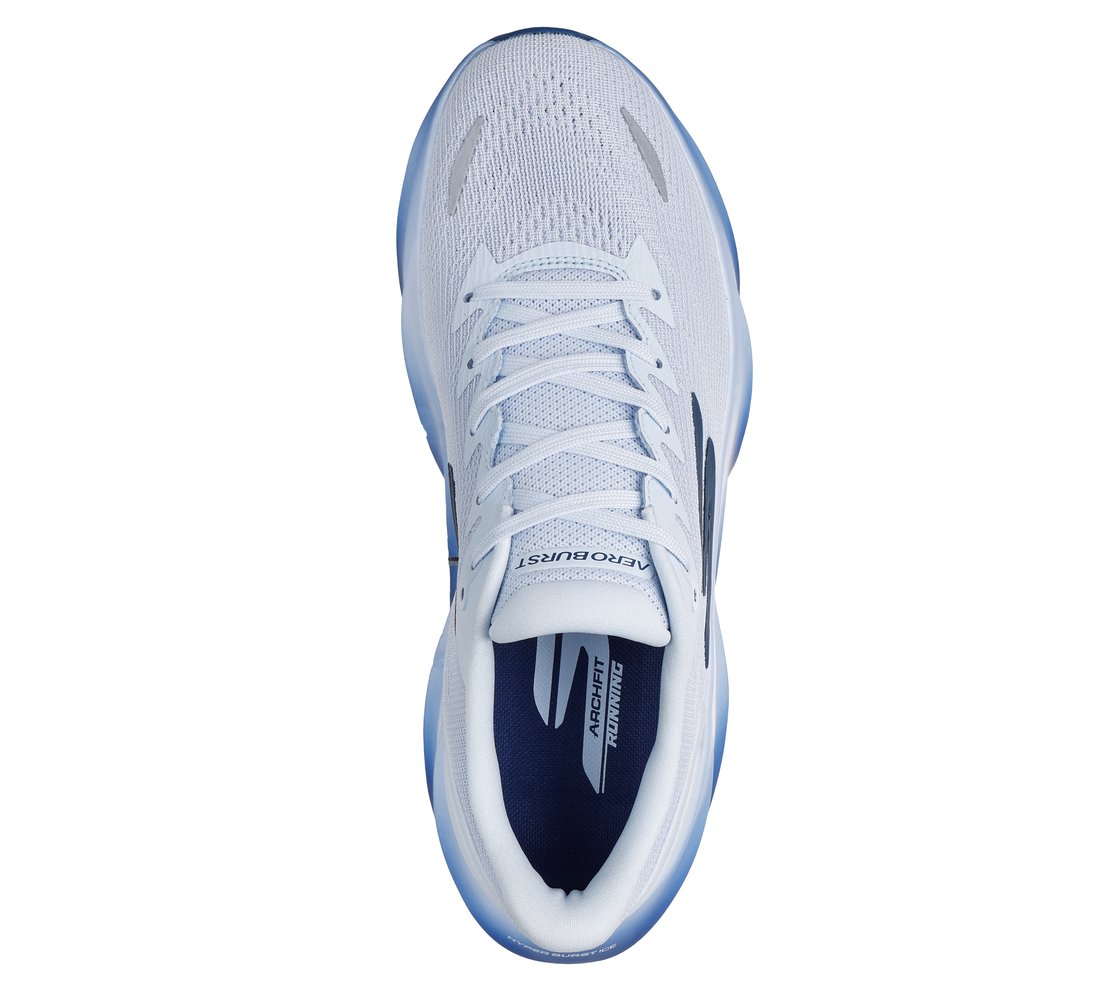 SKECHERS AERO BURST, LT.BLUE Footwear Top View