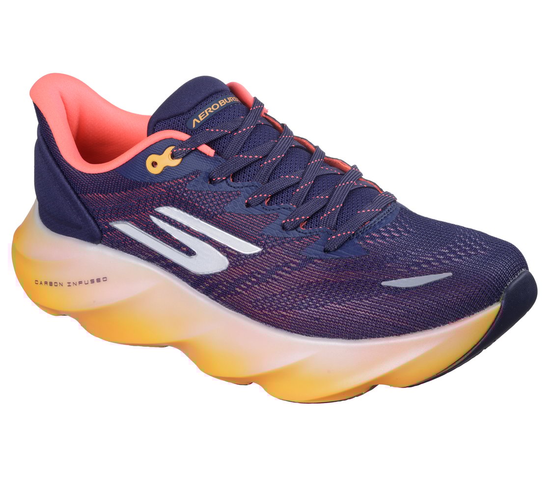 SKECHERS AERO BURST, NVY/ORNG Footwear Right View
