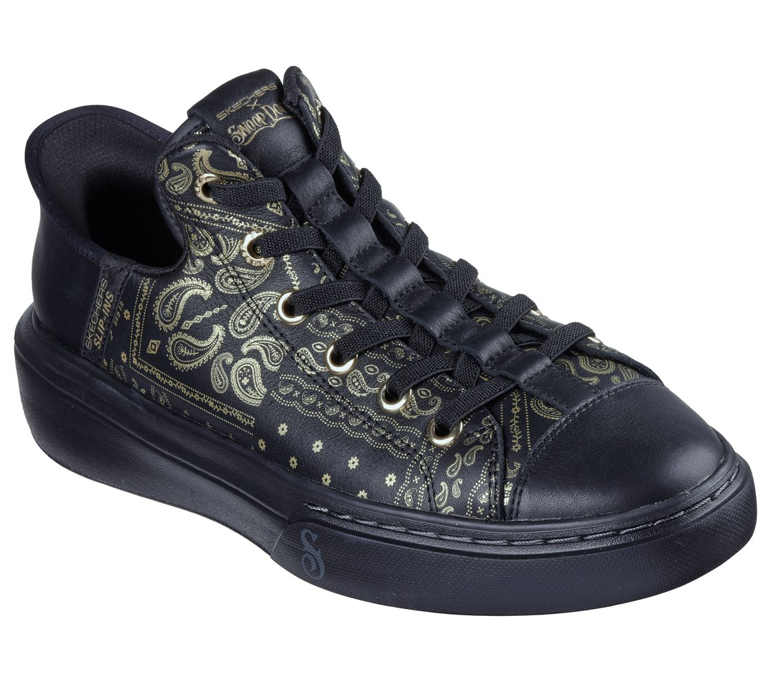SNOOP ONE-DOUBLE G, BLACK/GOLD Footwear Right View
