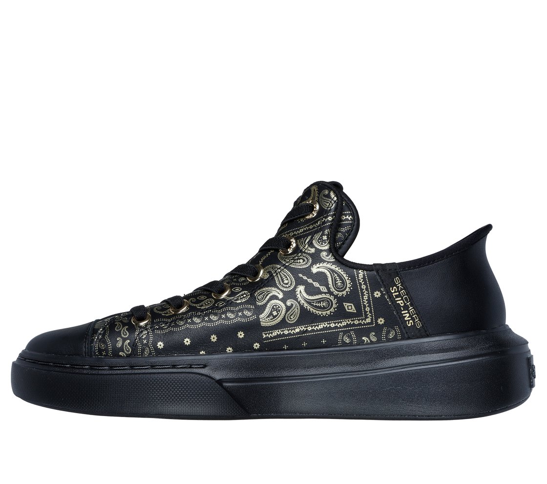 SNOOP ONE-DOUBLE G, BLACK/GOLD Footwear Left View