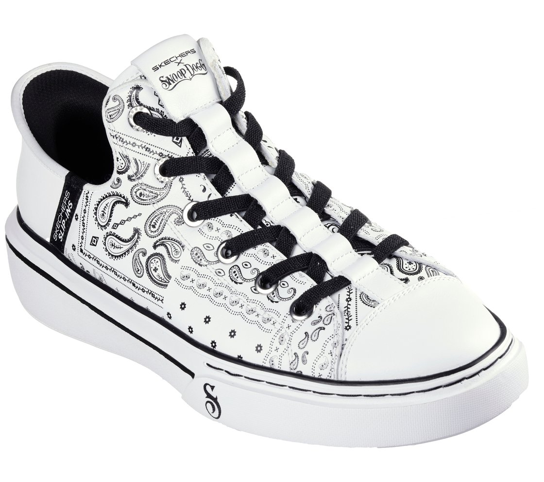 SNOOP ONE-DOUBLE G, WHITE BLACK Footwear Right View