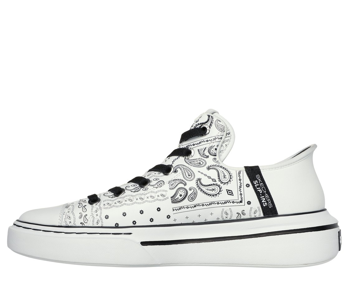 SNOOP ONE-DOUBLE G, WHITE BLACK Footwear Left View