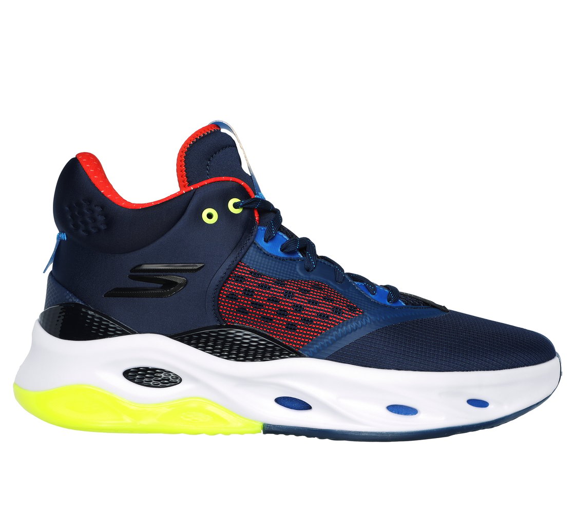 SKX FLOAT-Basketball, NAVY/MULTI Footwear Lateral View