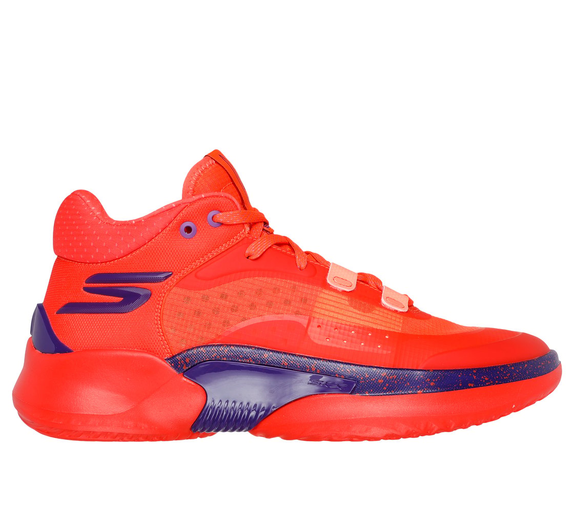 SKX RESAGRIP- Basketball, CORAL/MULTI TRIM Footwear Lateral View