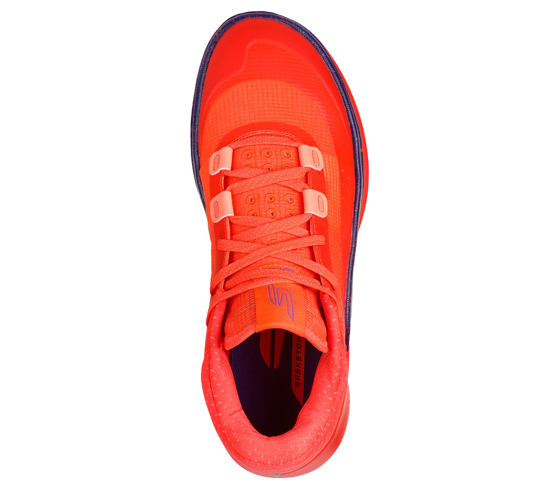 SKX RESAGRIP- Basketball, CORAL/MULTI TRIM Footwear Top View