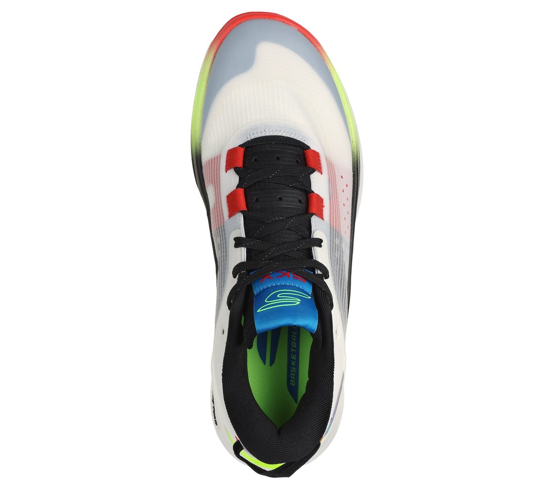 SKX RESAGRIP- Basketball, WHITE/BLACK/RED Footwear Top View