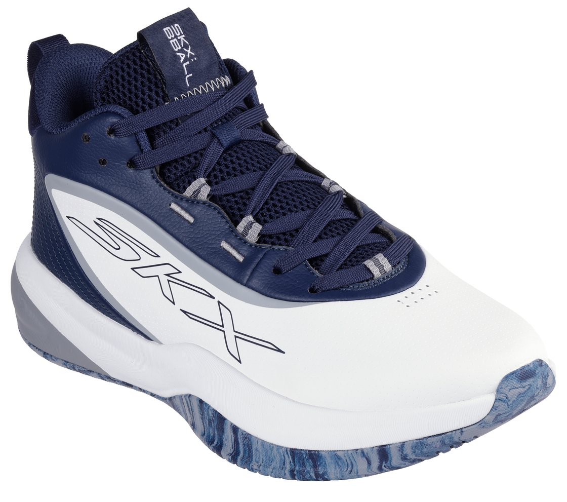 PURE KLUTCH BASKETBALL SNEAKERS, NAVY Footwear Right View