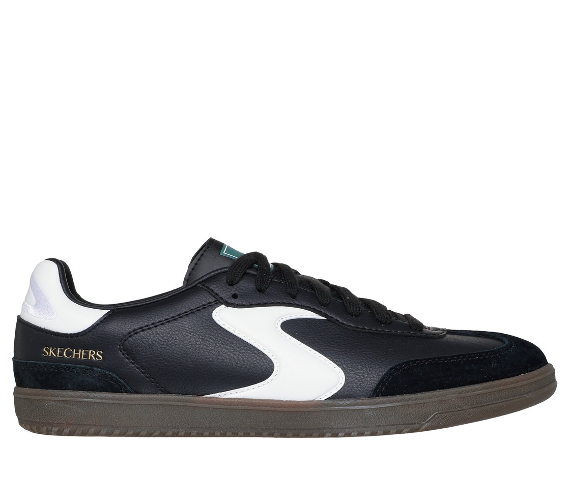 HOTSHOT - PYKE, BLACK/WHITE Footwear Lateral View