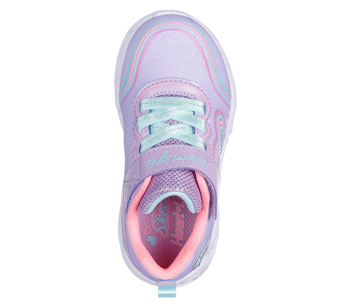 HEART LIGHTS - RETRO HEARTS,  Footwear Top View