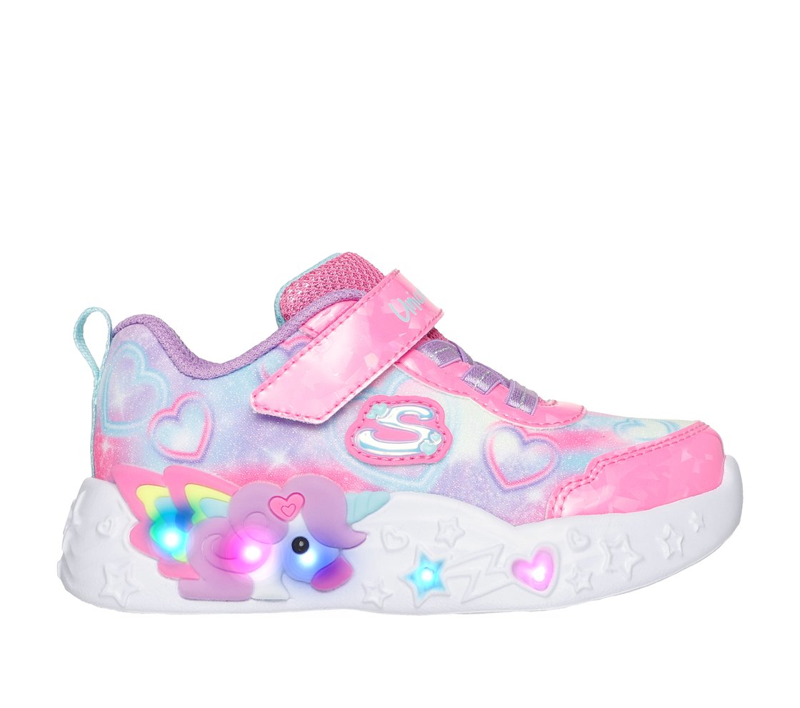 UNICORN CHARMER - LIL HEARTS, PINK/MULTI Footwear Right View