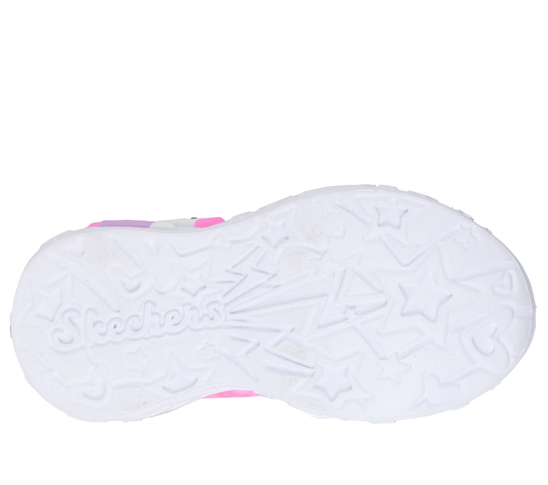 UNICORN CHARMER - LIL HEARTS, PINK/MULTI Footwear Bottom View