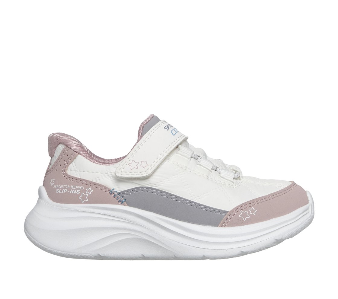 COMFY SPRINTS, WHITE/LAVENDER Footwear Lateral View