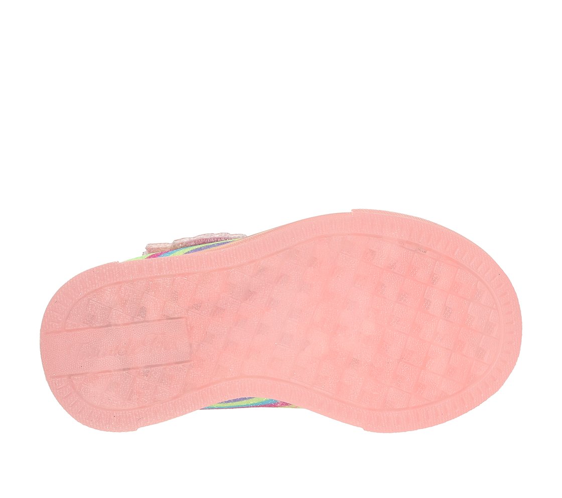 TWINKLE TOES: TWINKLE SPARKS ICE 2.0 - SHIMMERING, CORAL MULTI TRIM Footwear Bottom View