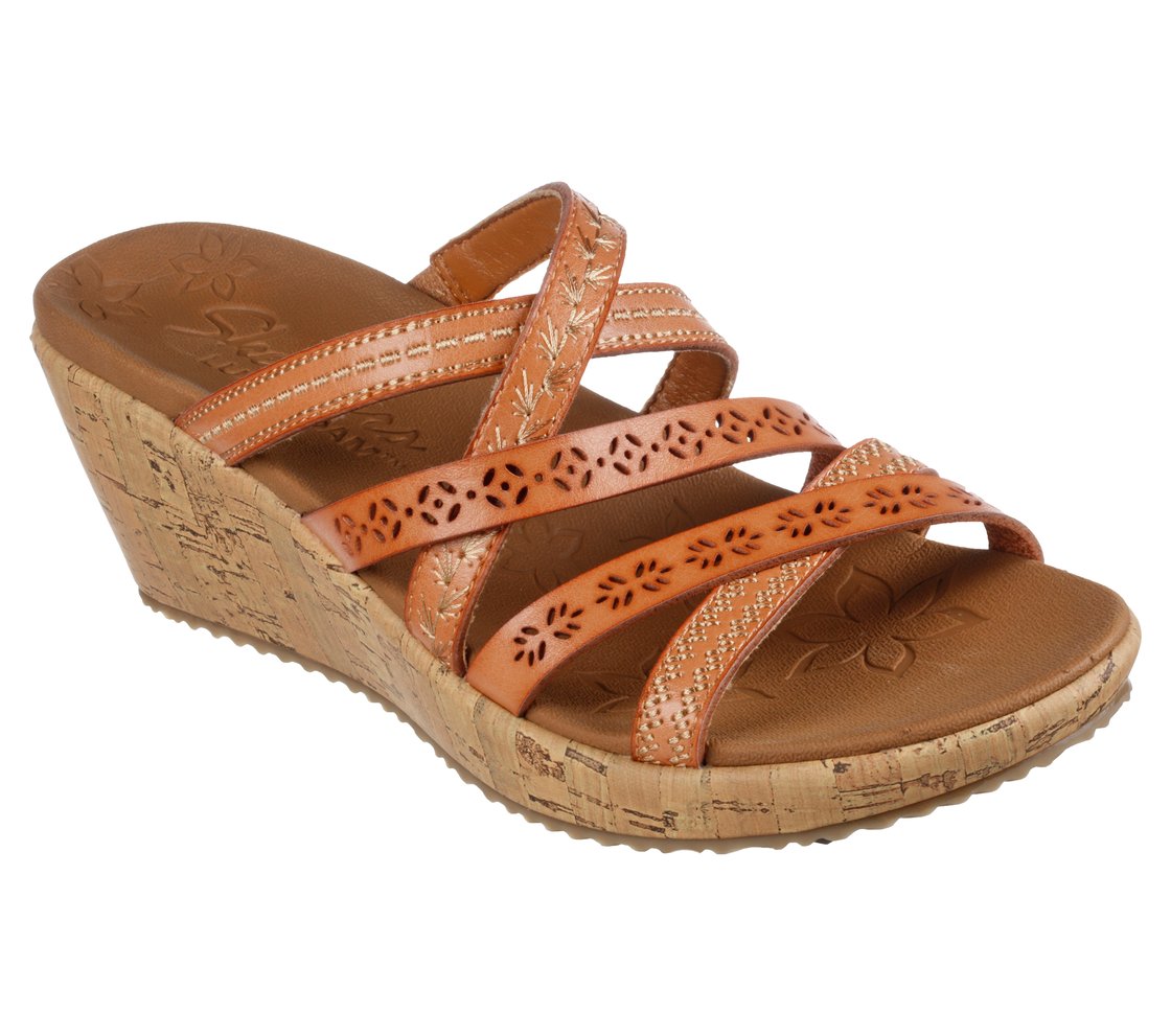 BEVERLEE - TIGER POSSE, TAN Footwear Top View