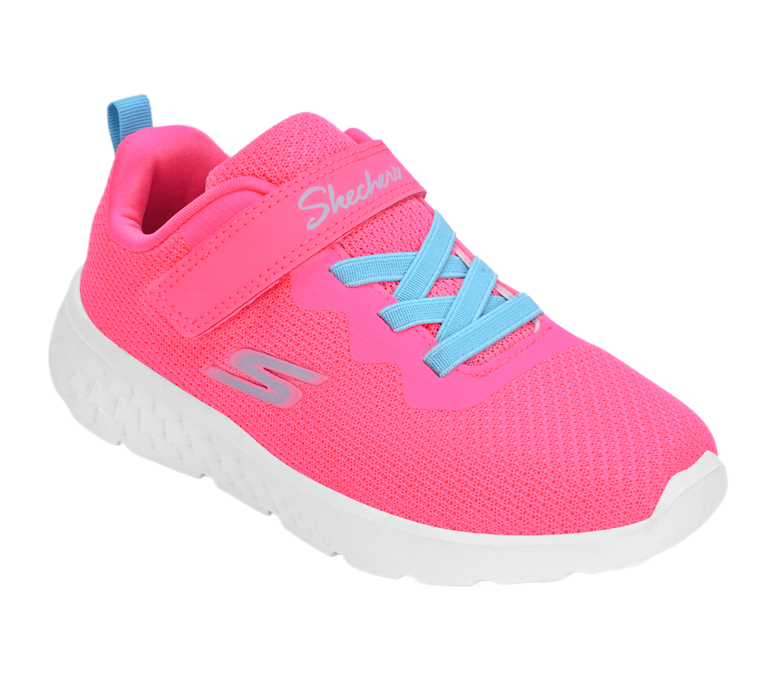 GO RUN 400, NEON PINK/TURQUOISE Footwear Right View