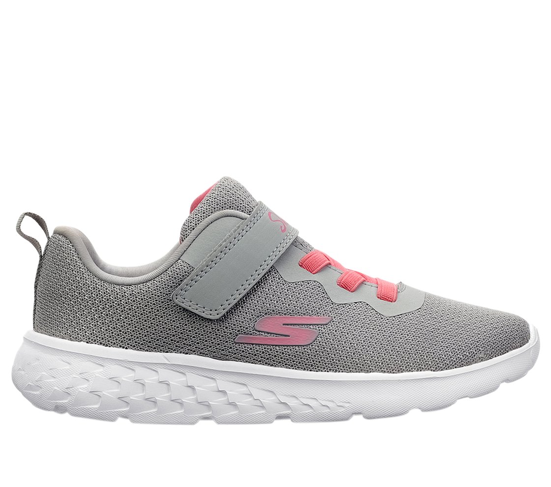 GO RUN 400, SILVER/PINK Footwear Lateral View