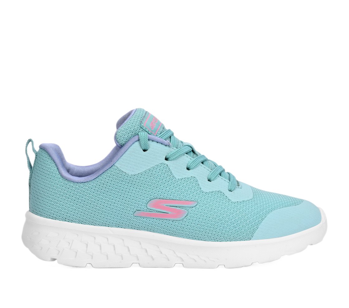 GO RUN 400, AQUA/PURPLE Footwear Lateral View