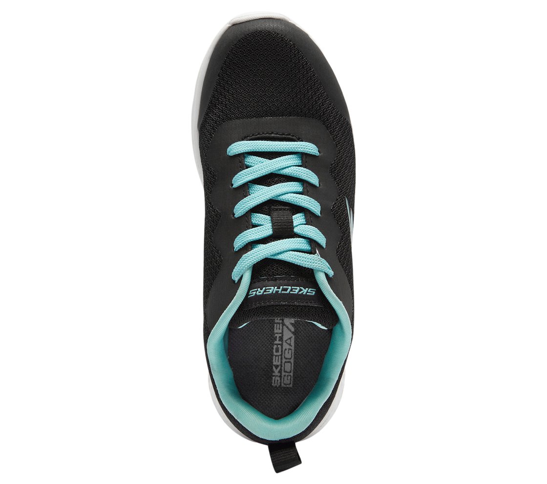 GO RUN 400, BLACK/TURQUOISE Footwear Top View