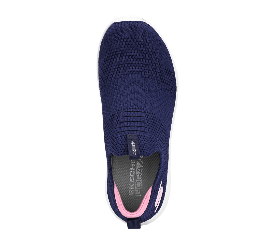 GO RUN 400, NAVY/PINK Footwear Top View
