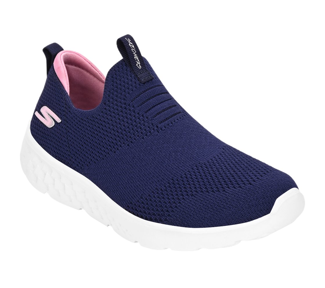 GO RUN 400, NAVY/PINK Footwear Right View