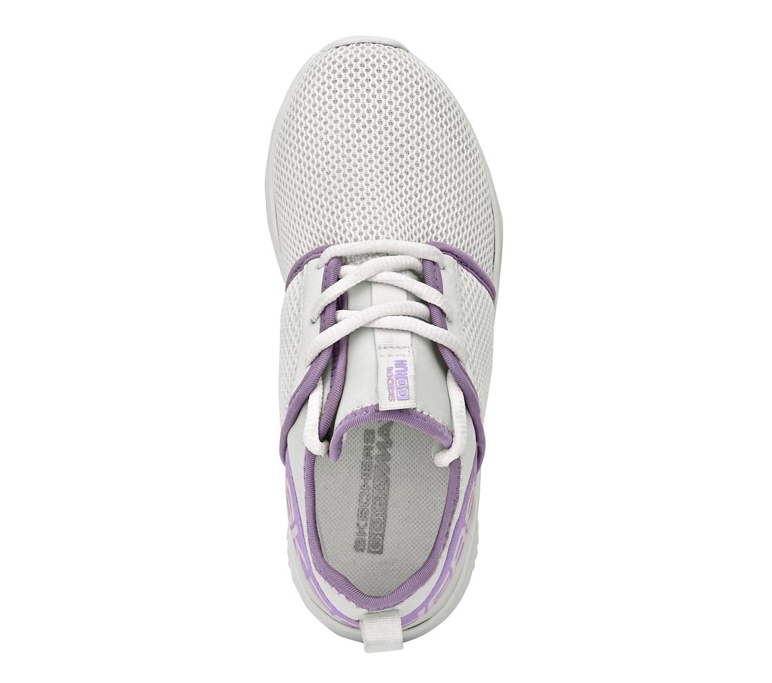GO RUN 400, WHITE/LAVENDER Footwear Top View