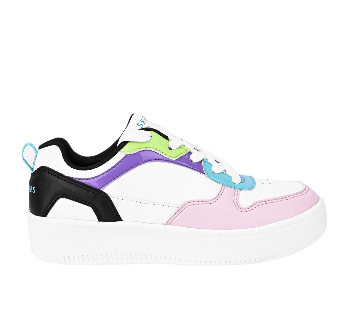 SPORT COURT 92, WHITE/BLACK/MULTI Footwear Lateral View