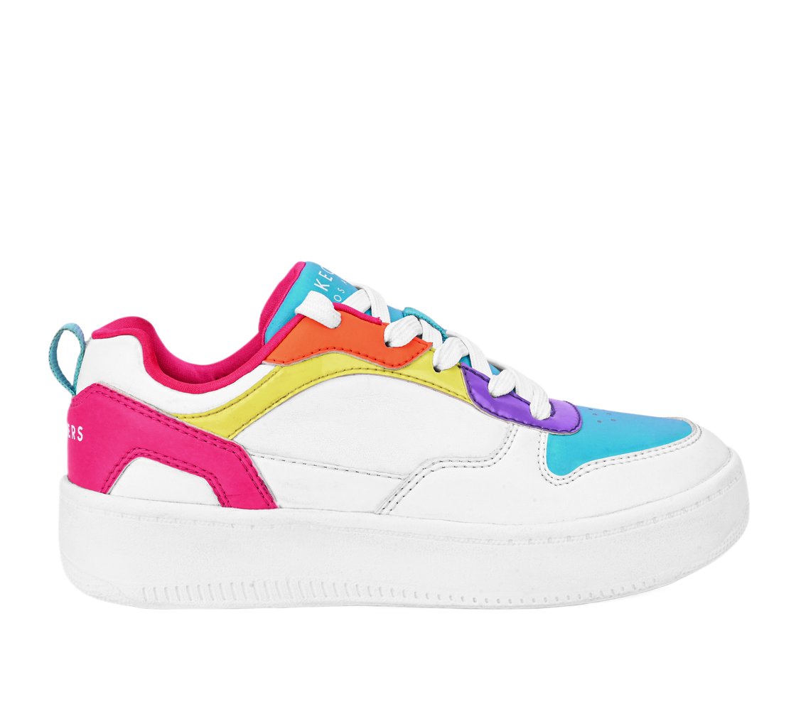 SPORT COURT 92, WHITE/MULTI Footwear Lateral View