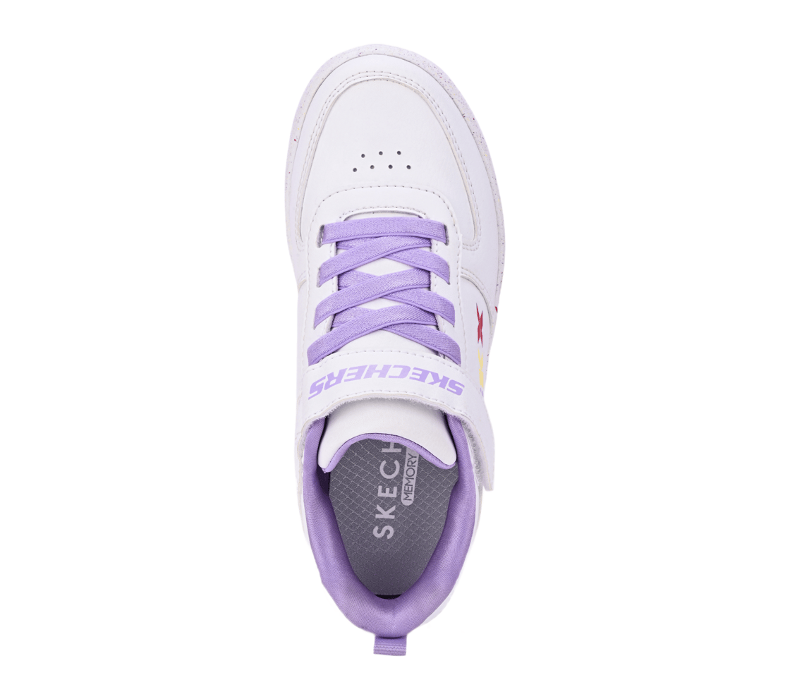 SPORT COURT 92, WHITE/LAVENDER Footwear Top View