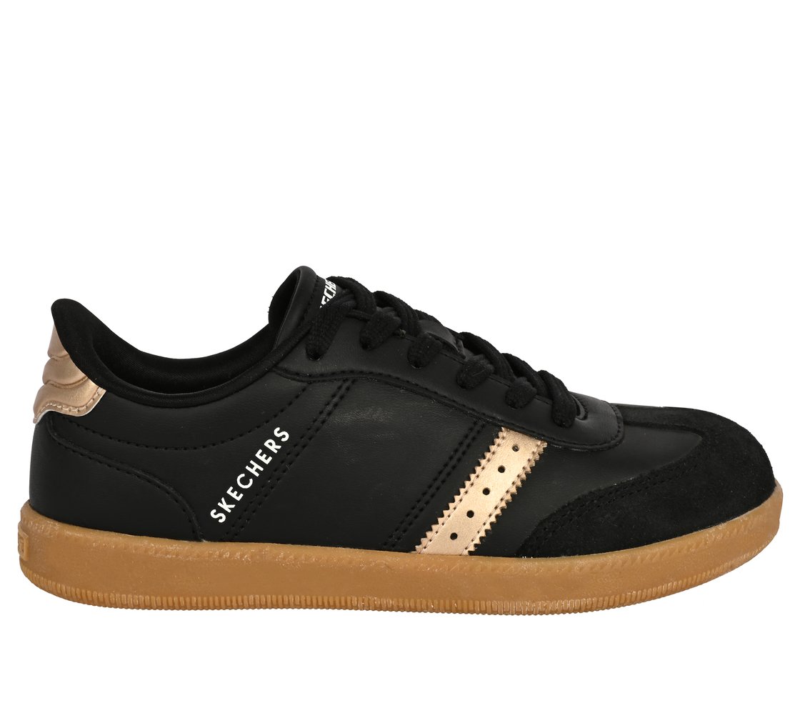 ZINGER STREET, BLACK/ROSE GOLD Footwear Lateral View
