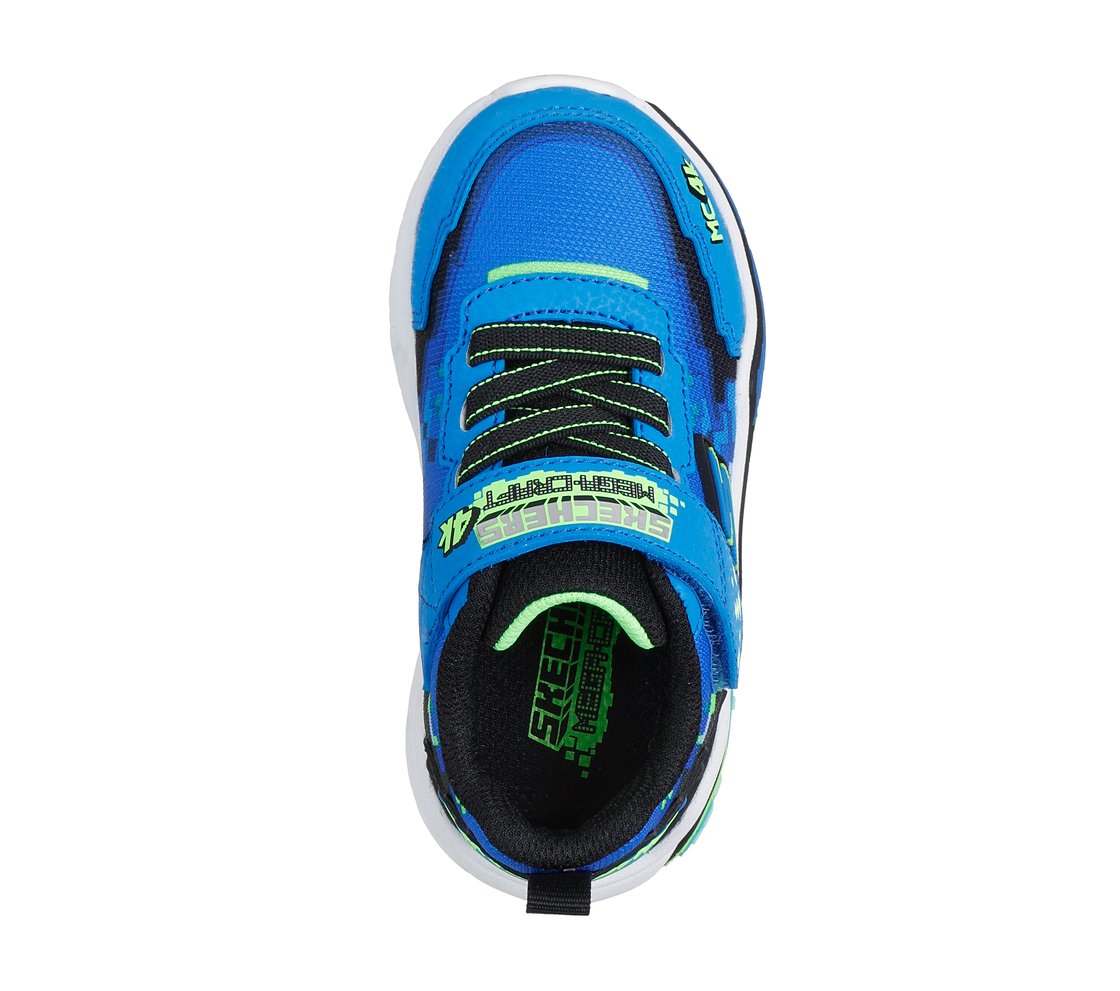 MEGA SCENE, BLK/BLUE/LIME Footwear Top View