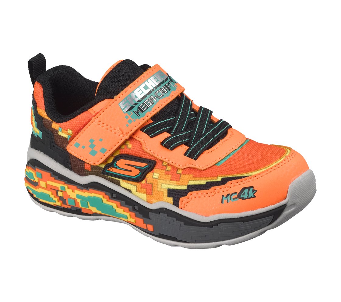 MEGA SCENE, ORANGE/BLACK Footwear Right View
