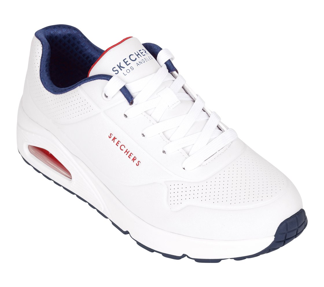 UNO - STAND ON AIR, WHITE/NAVY/RED Footwear Right View