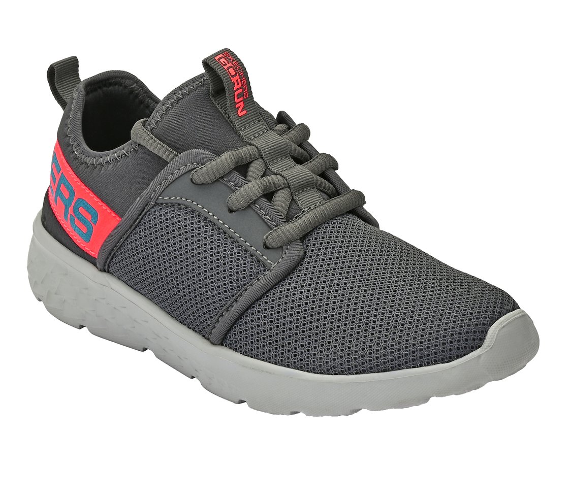 GO RUN 400, CHARCOAL/BLUE Footwear Right View