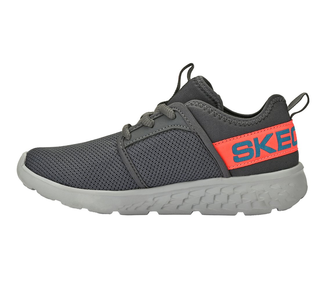 GO RUN 400, CHARCOAL/BLUE Footwear Left View