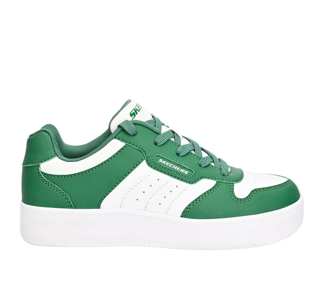 SPORT COURT 92, GREEN/WHITE Footwear Lateral View
