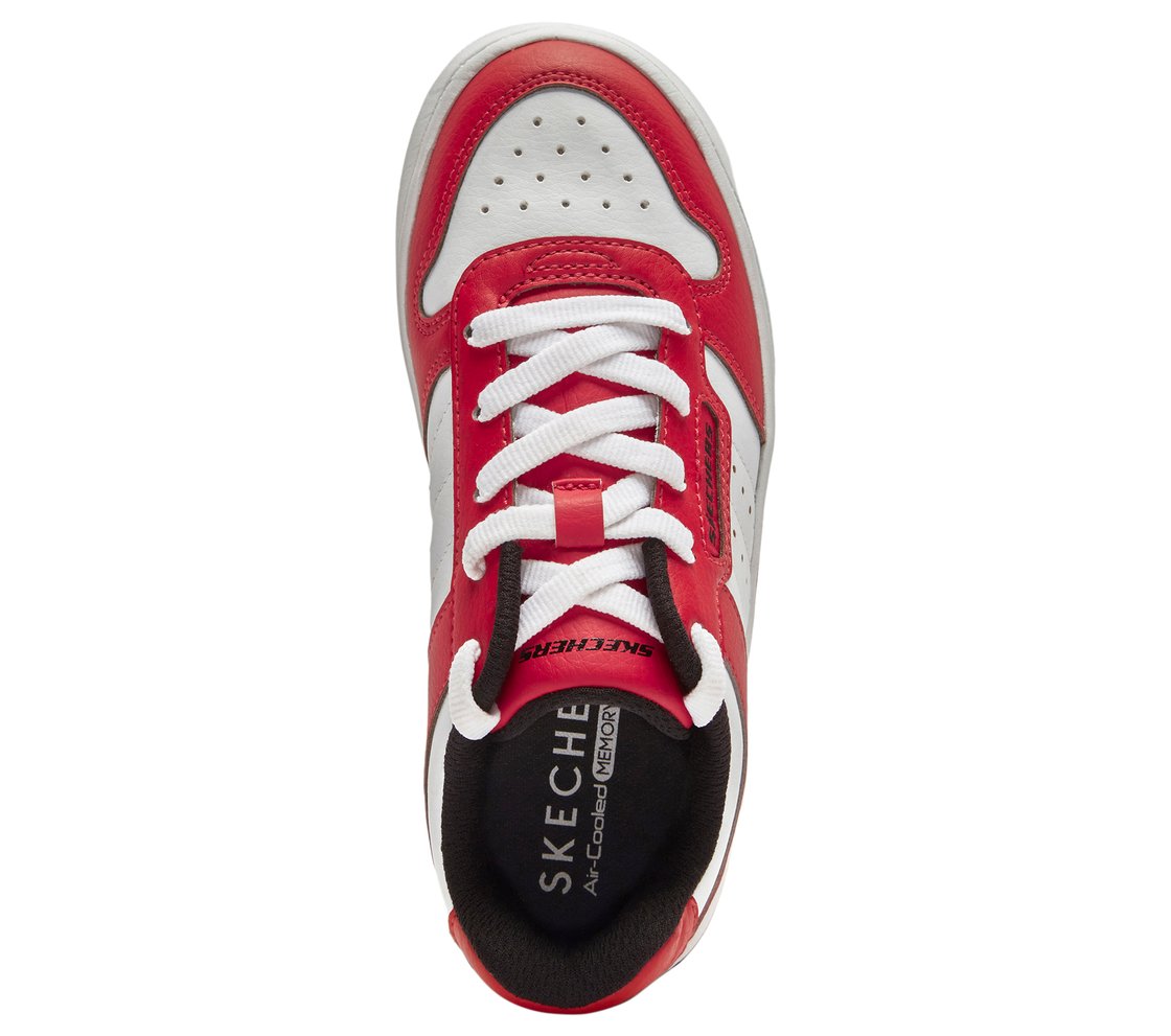 SPORT COURT 92, RED/WHITE Footwear Top View