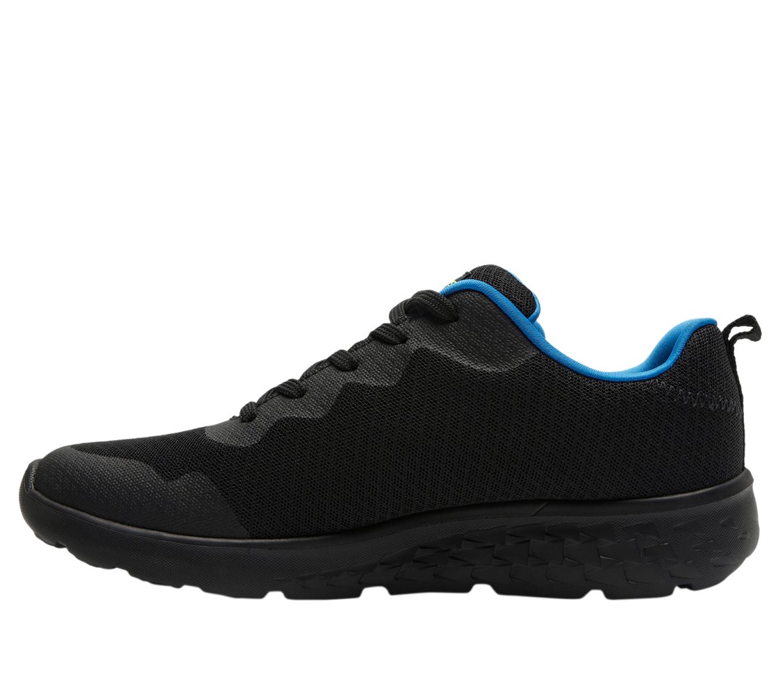 GO RUN 400, BLACK/LIME Footwear Left View