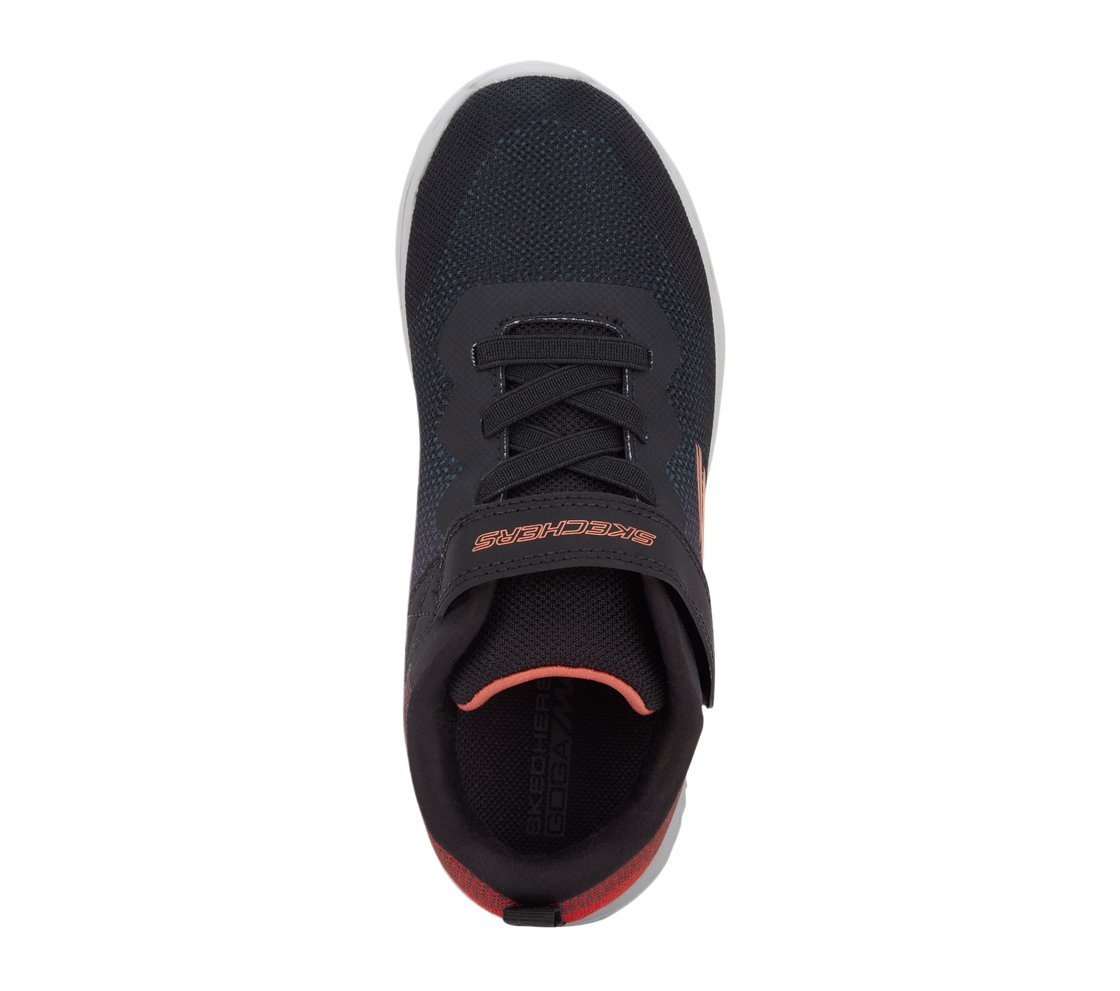 GO RUN 400, BLACK/RED Footwear Lateral View