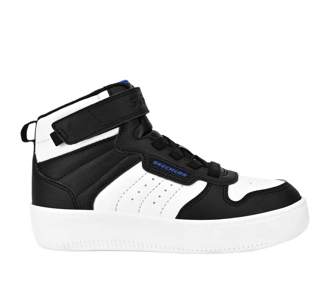 SPORT COURT 92, BLACK/BLUE Footwear Lateral View