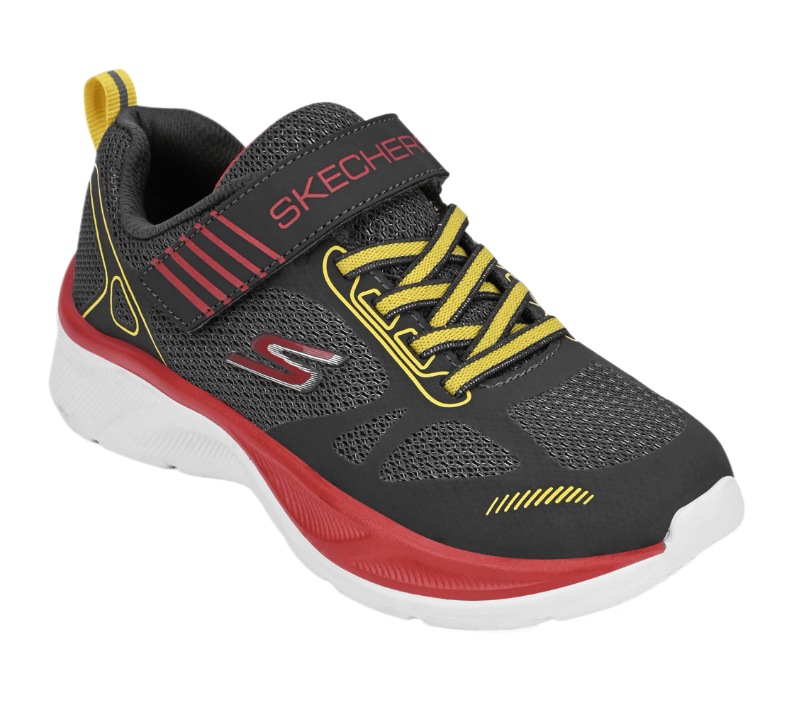 SKECHERS ELITE SPORT, CHARCOAL/RED Footwear Right View