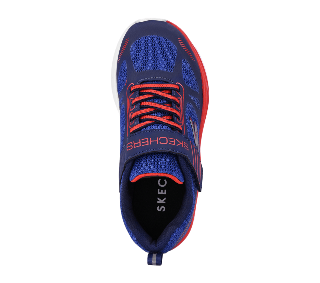 SKECHERS ELITE SPORT, NAVY/RED Footwear Top View