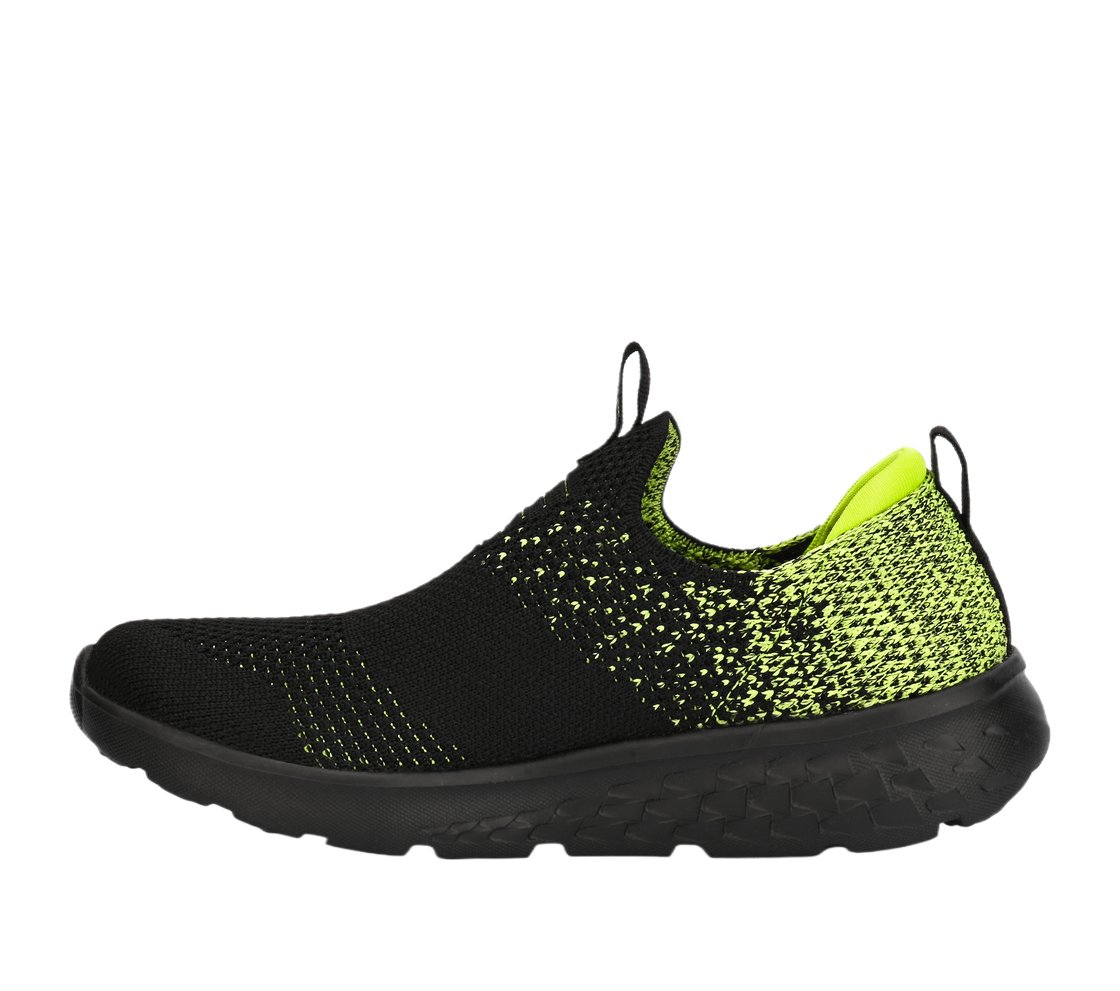 GO RUN 400, BLACK/LIME Footwear Left View