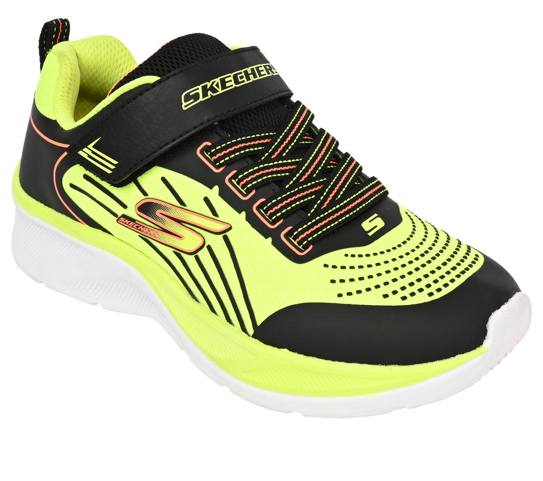 SKECHERS ELITE SPORT, BLACK/YELLOW/ORANGE Footwear Right View